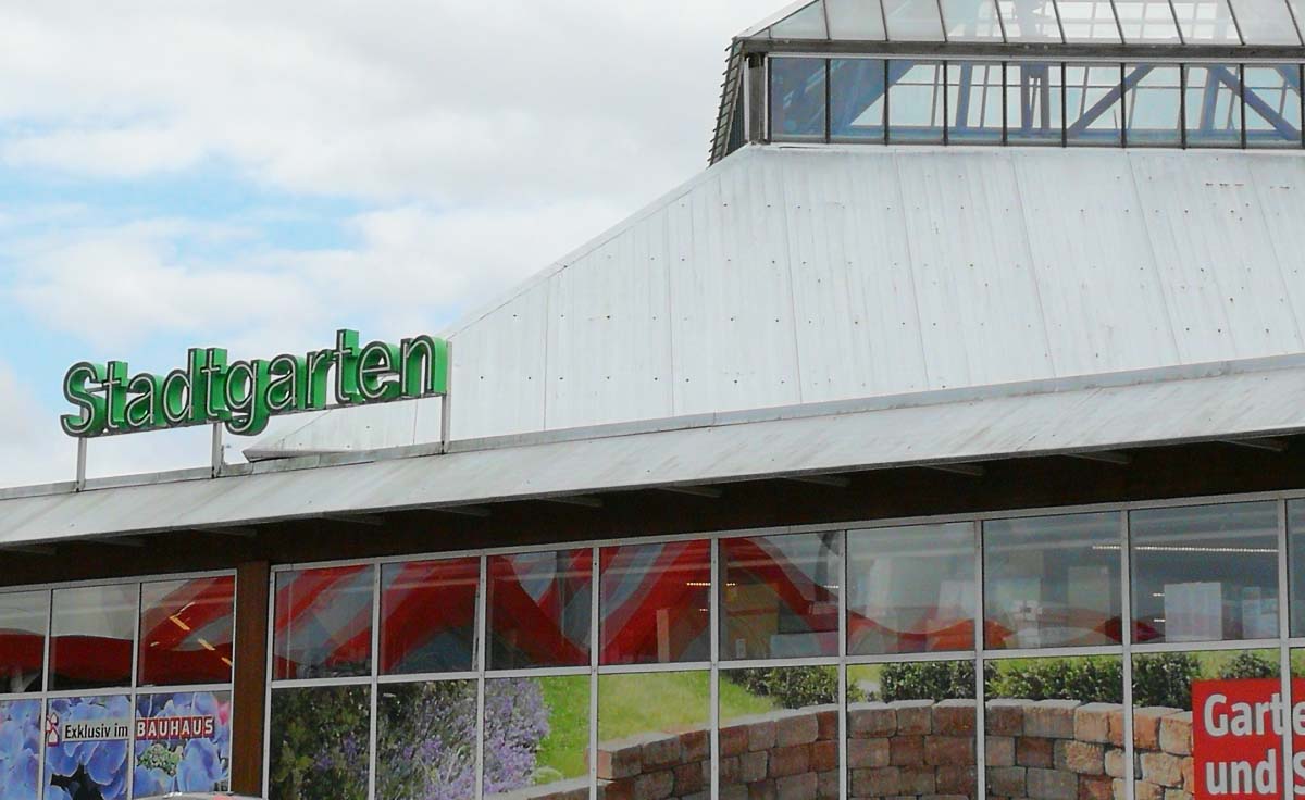 Der Gartenbereich nennt man bei Bauhaus