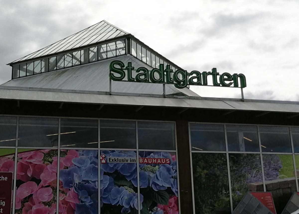 Die Gartenabteilung nennt sich bei Bauhaus
